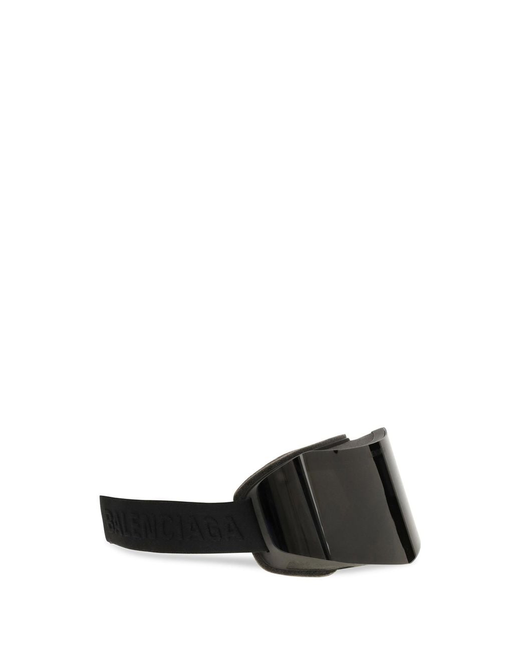 Balenciaga Black Mirrored Ski Mask Sunglasses for men
