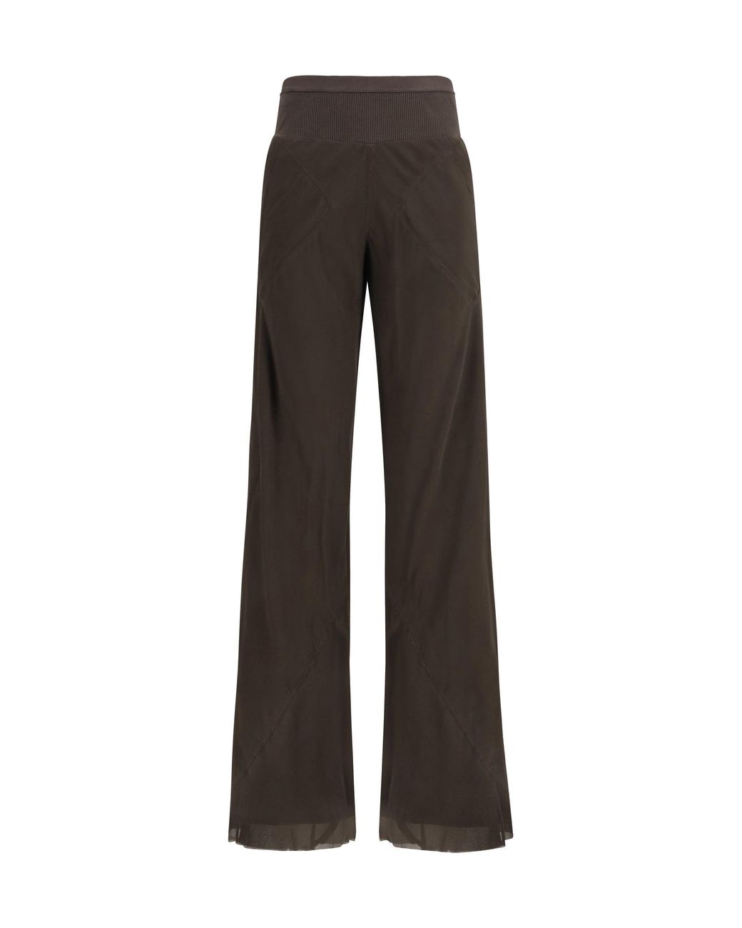 Rick Owens Gray Bias Pants With A Bias-Cut