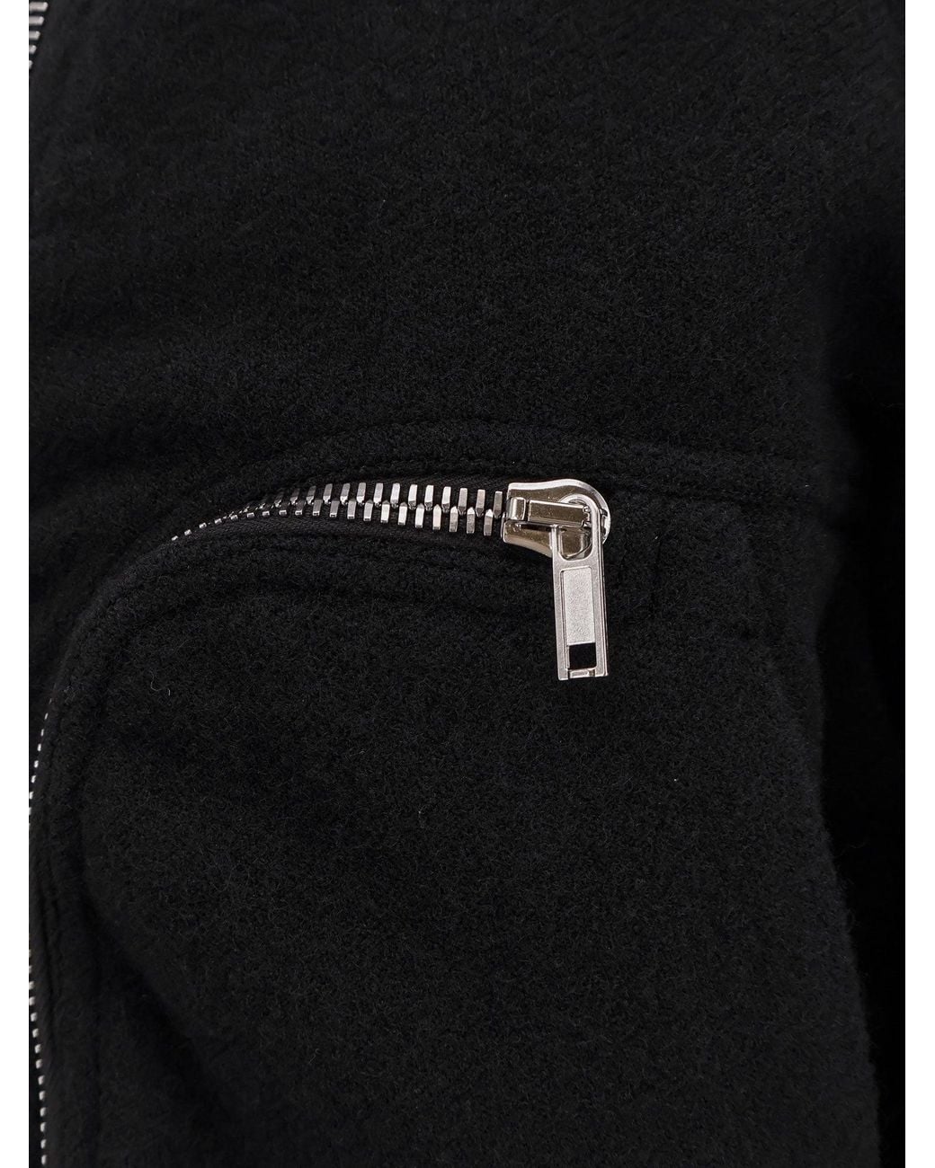 Rick Owens Blue Bauhaus Flight Virgin Wool Bomber for men