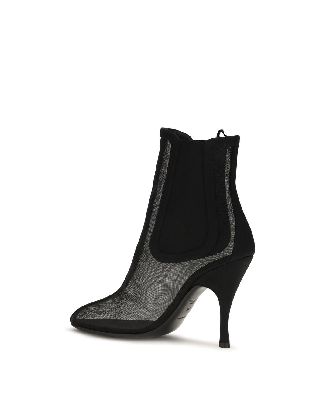Alaïa Black Alaïa Mesh Chelsea Ankle Boots