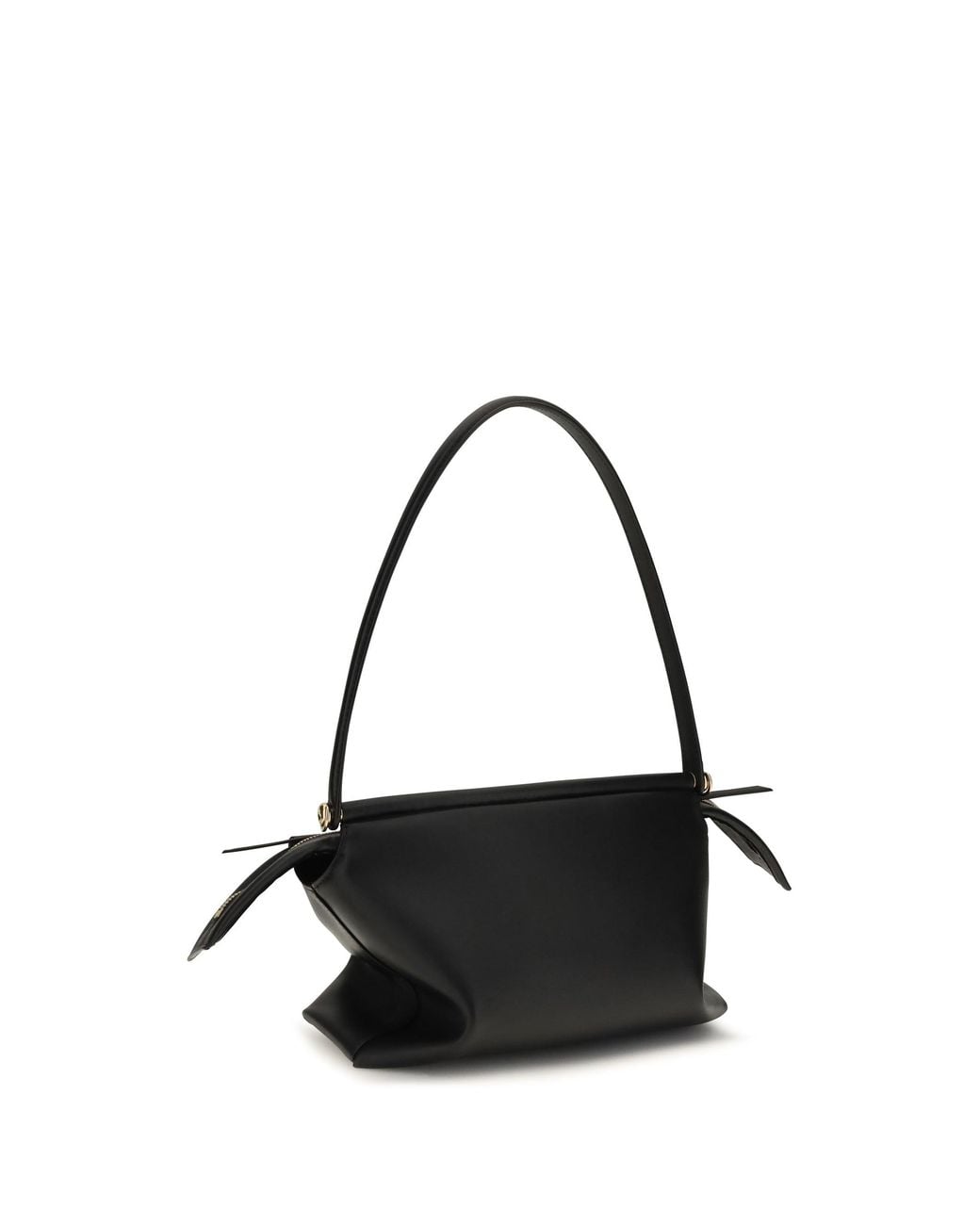 Loewe Black Whisker Glazed Calfskin Shoulder Bag