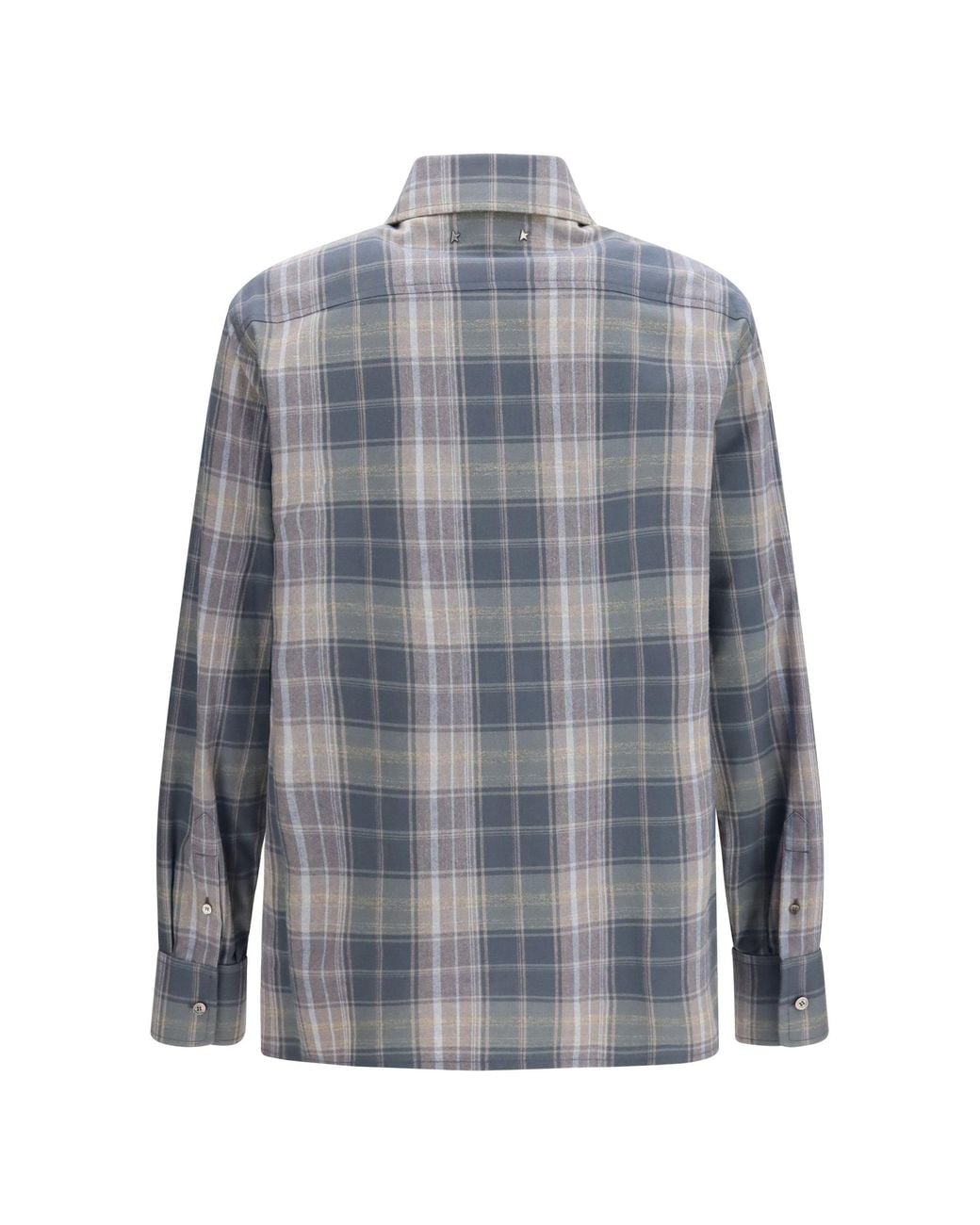 Golden Goose Deluxe Brand Gray Journey Checked Shirt for men