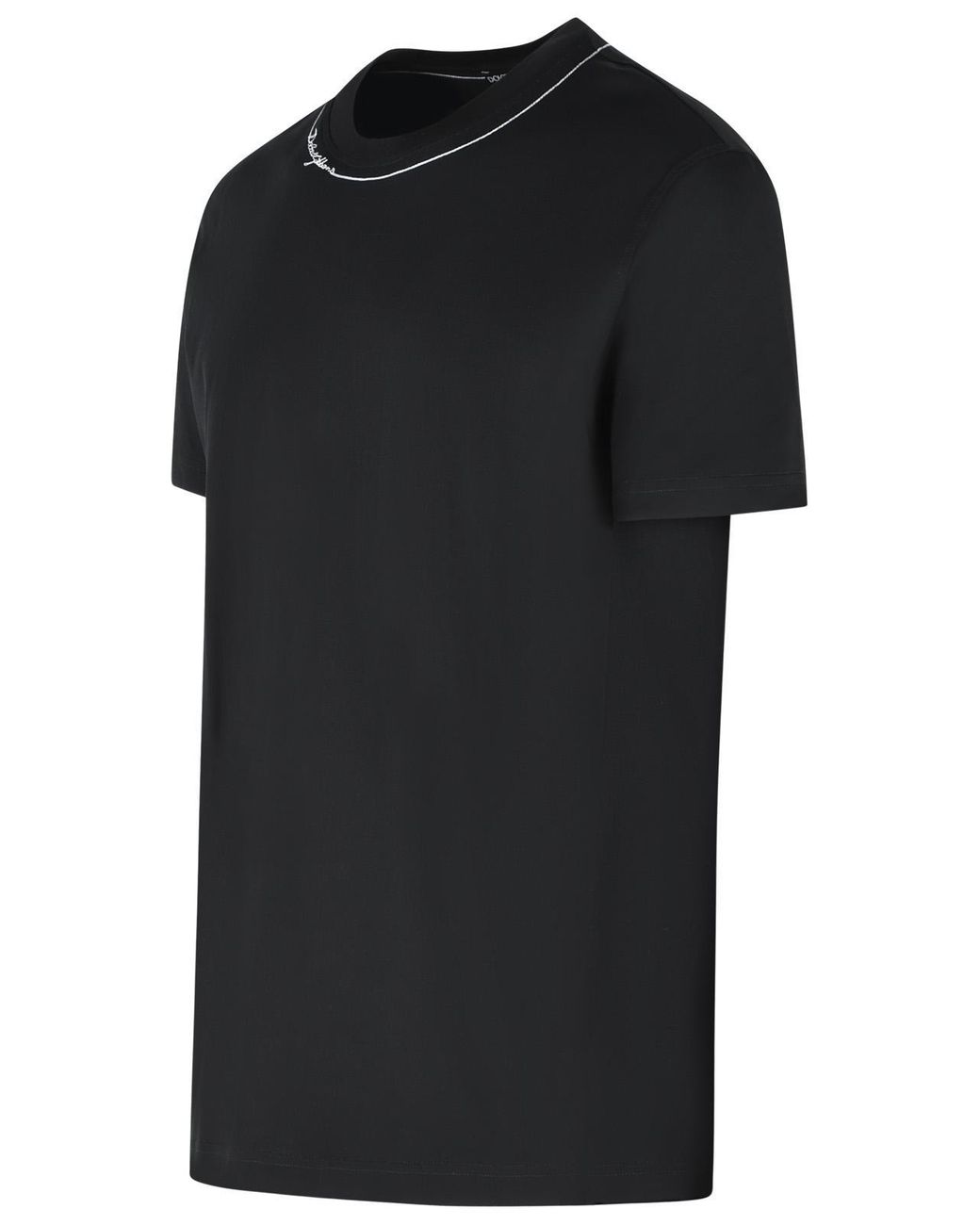 Dolce & Gabbana Black Dolce & Gabbana Cotton T-Shirt for men