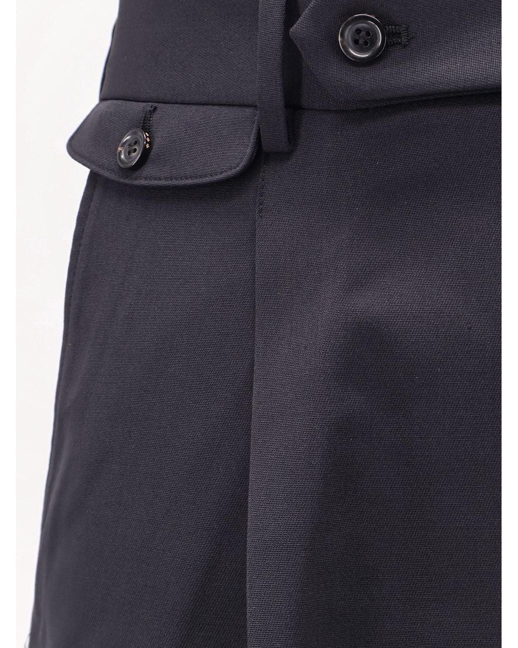 TONYWACK Blue Wool Blend Bermuda Shorts Dark for men