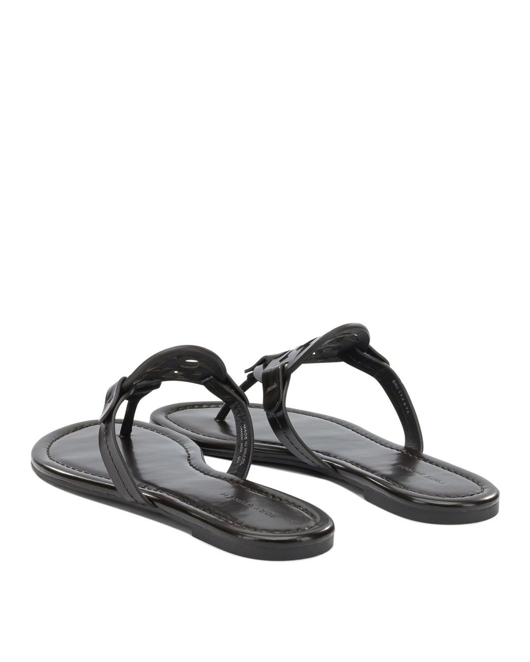 Tory Burch Black Ovine Leather Sandals