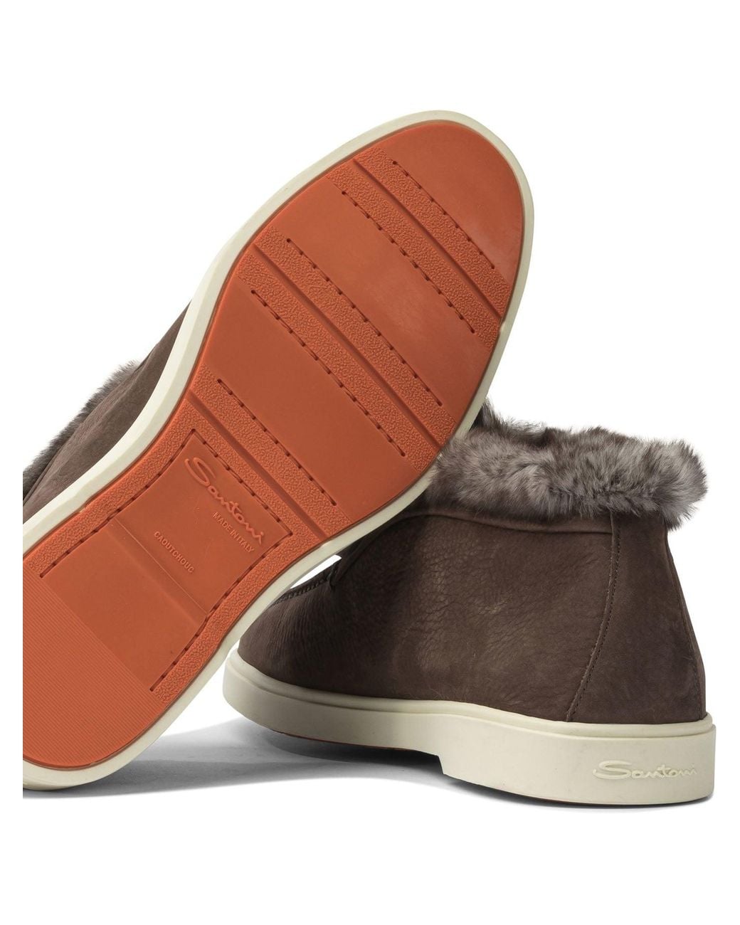 Santoni Brown "Fortune" Loafers