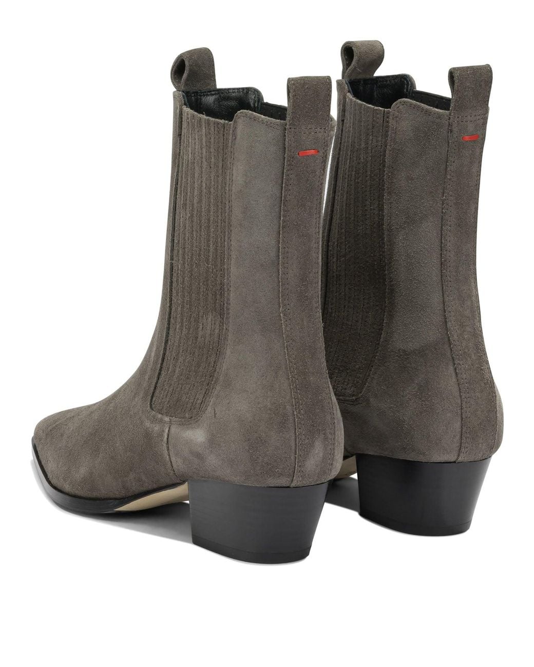 Aeyde Brown "Agata" Pull-On Ankle Boots