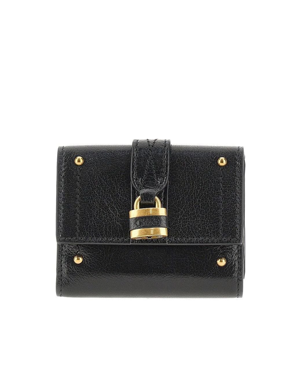 Chloé Black 'Mini Paddington' Tri-Fold Wallet