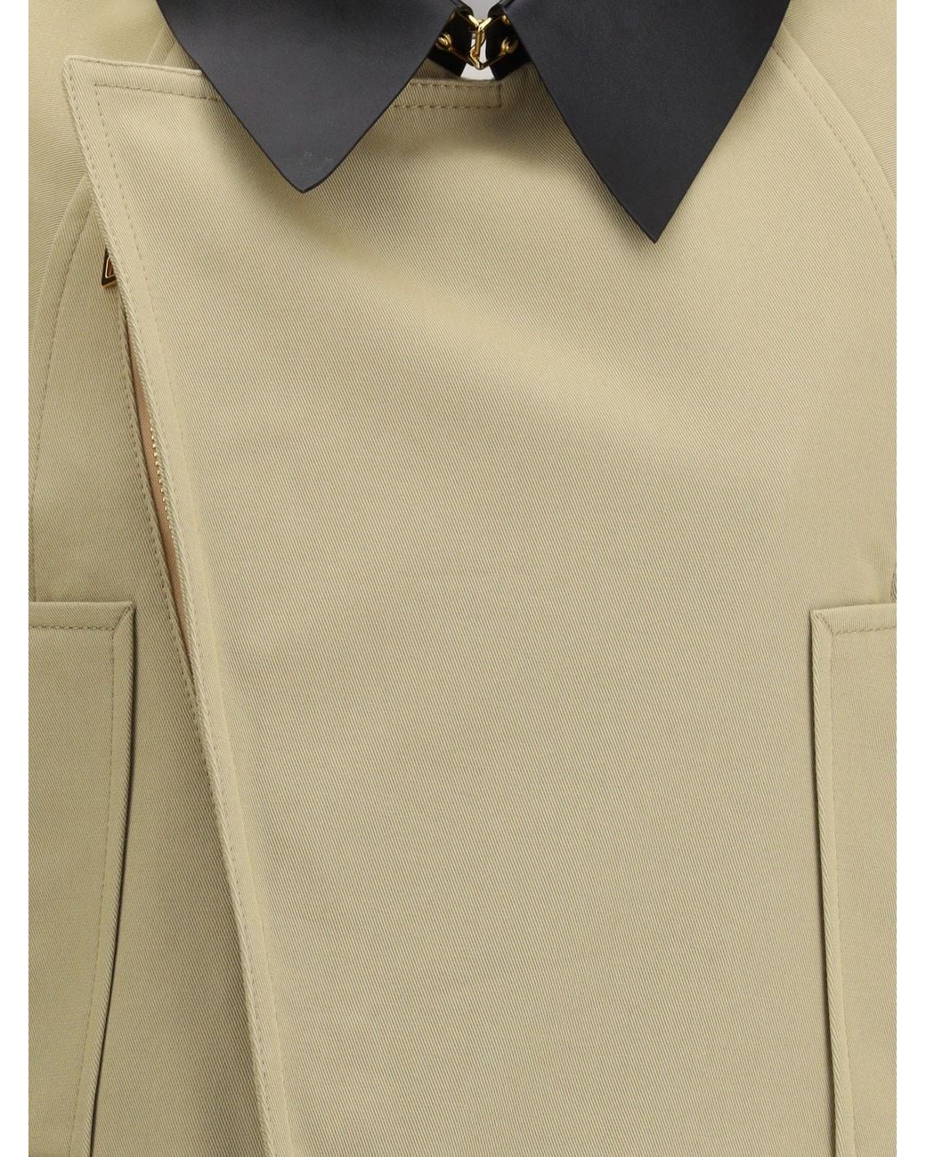 Givenchy Natural Cropped Caban Coat