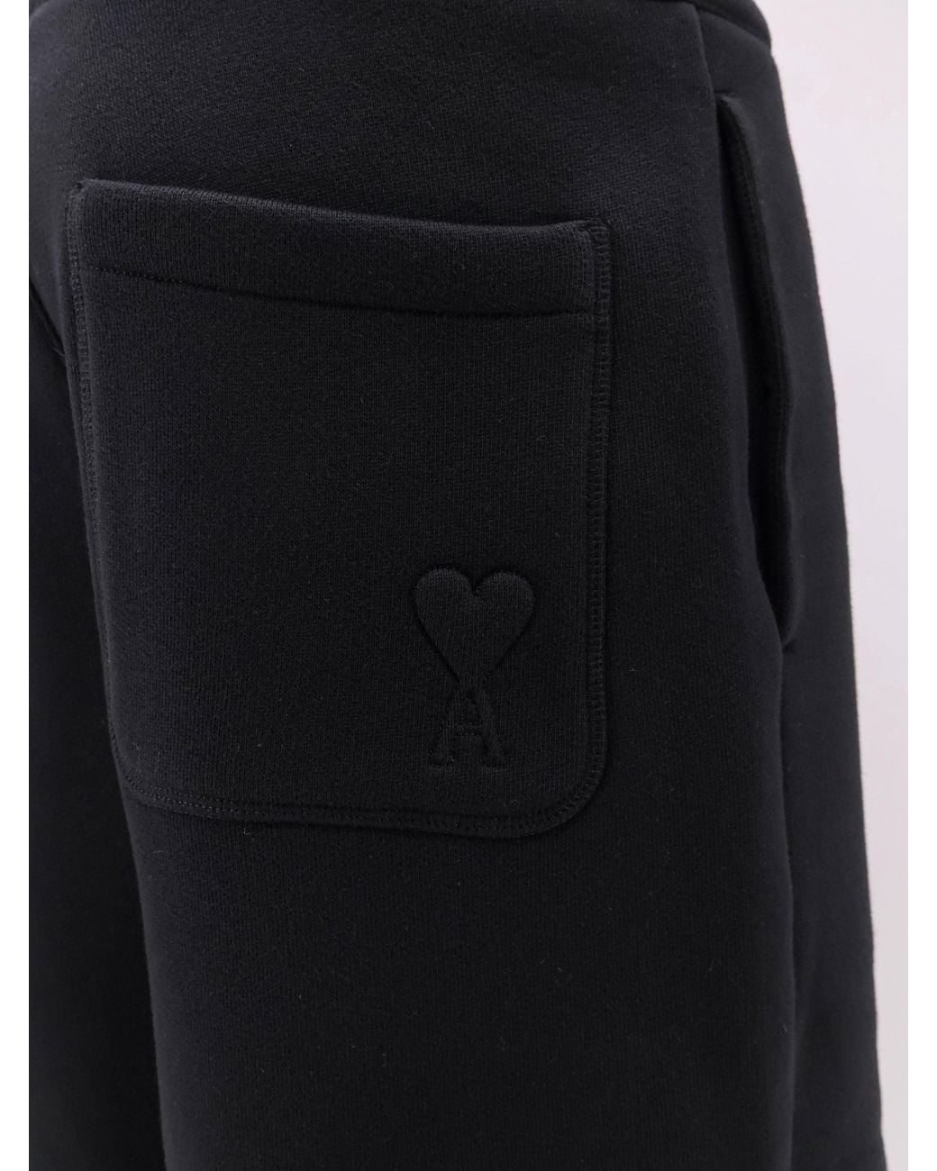AMI Black Sweatpants for men