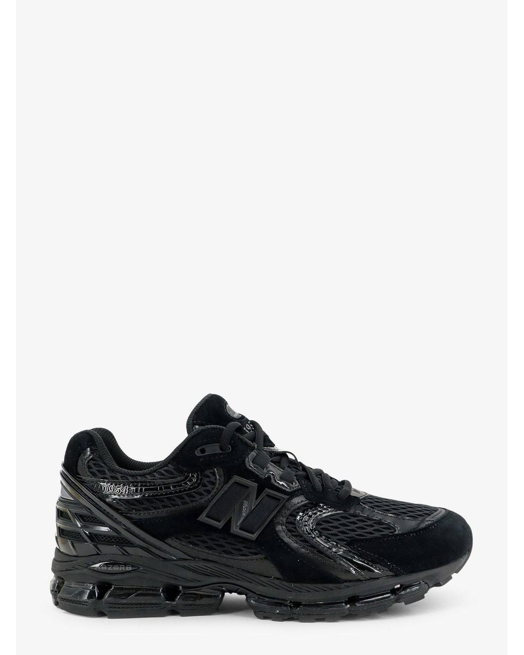 New Balance Black 1954R Mesh And Suede Sneakers for men