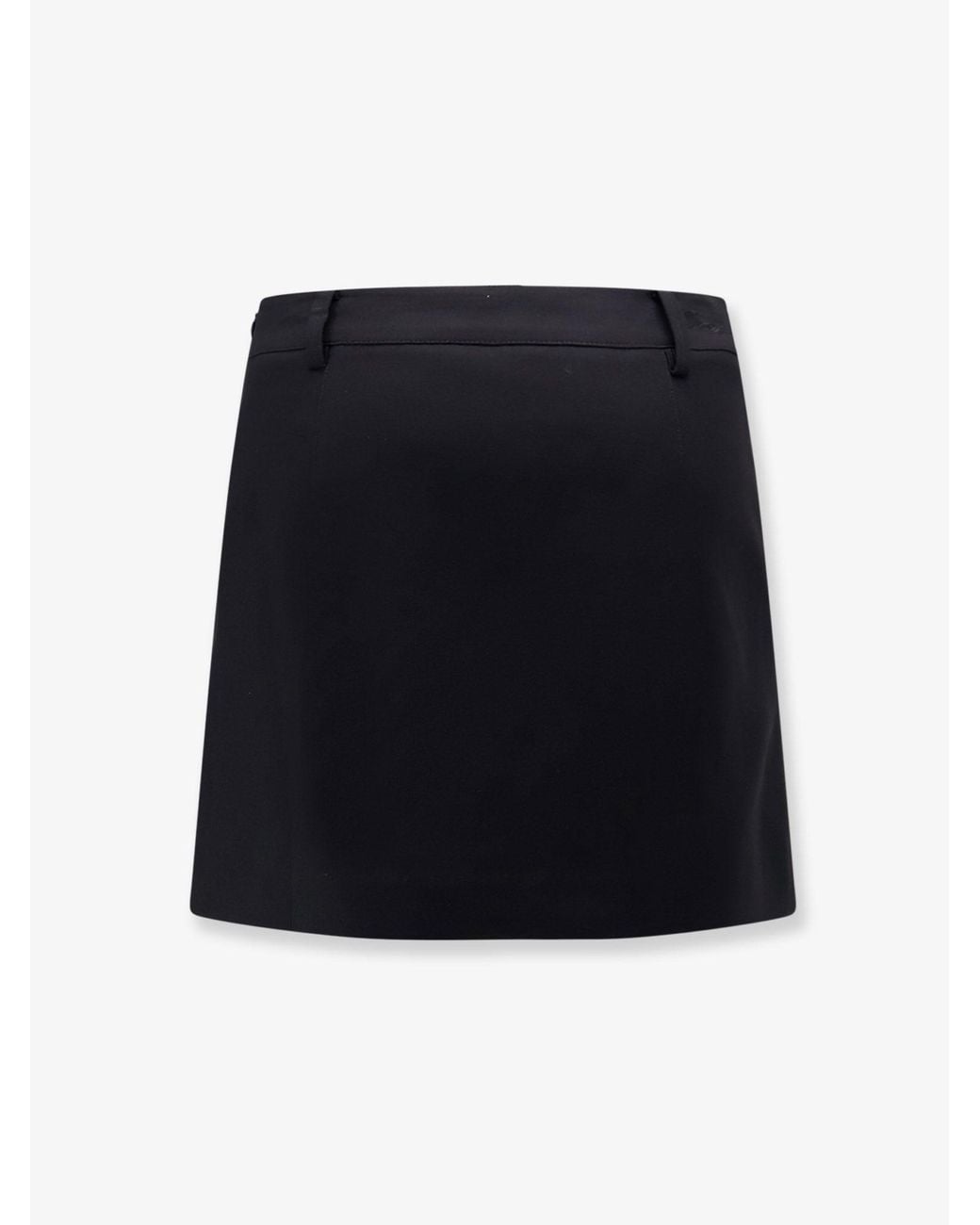 DUNST Black Lined Mini Skirt