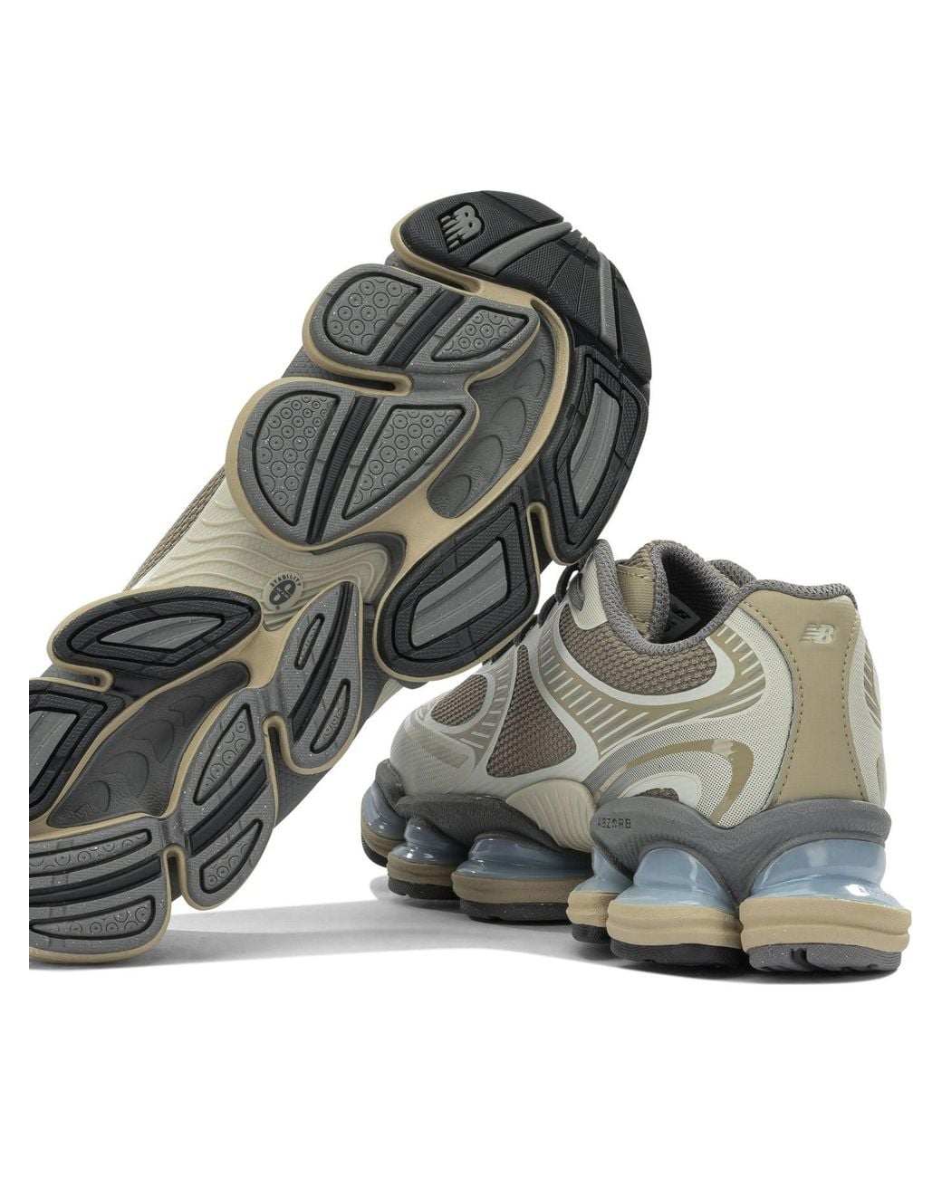New Balance Gray "Abzorb 2000" Low-Top Sneakers