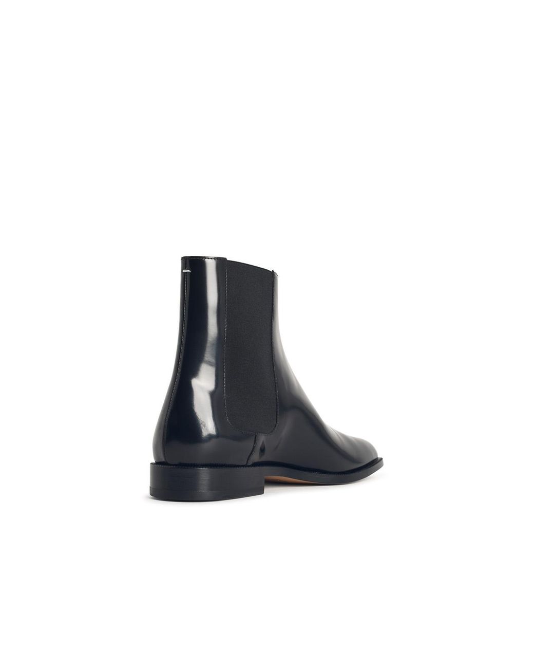 Maison Margiela Blue Leather Tabi Ankle Boots for men