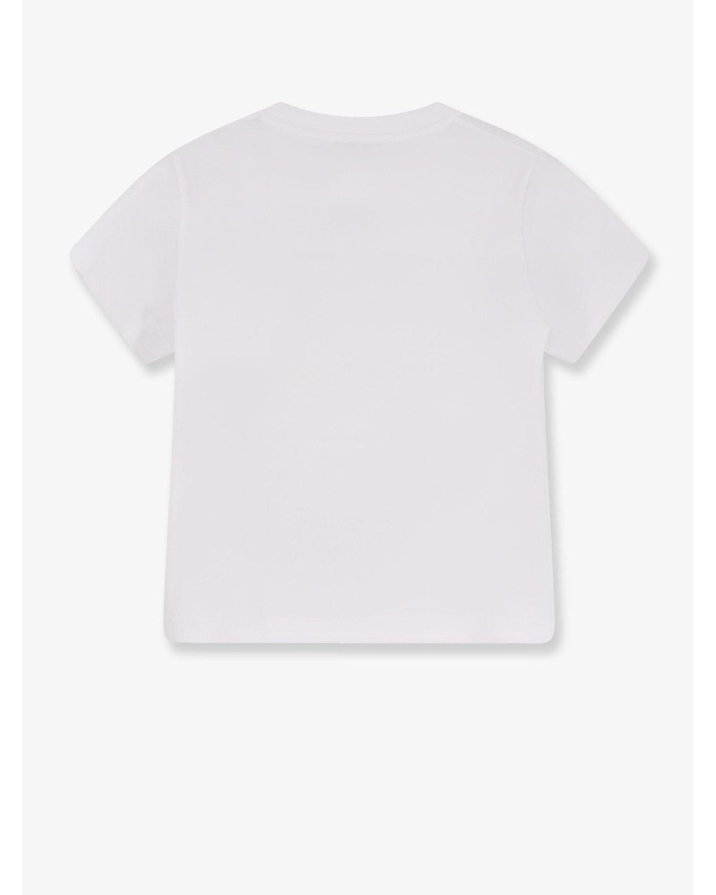 Givenchy White Cotton T-Shirt With Print On The Front