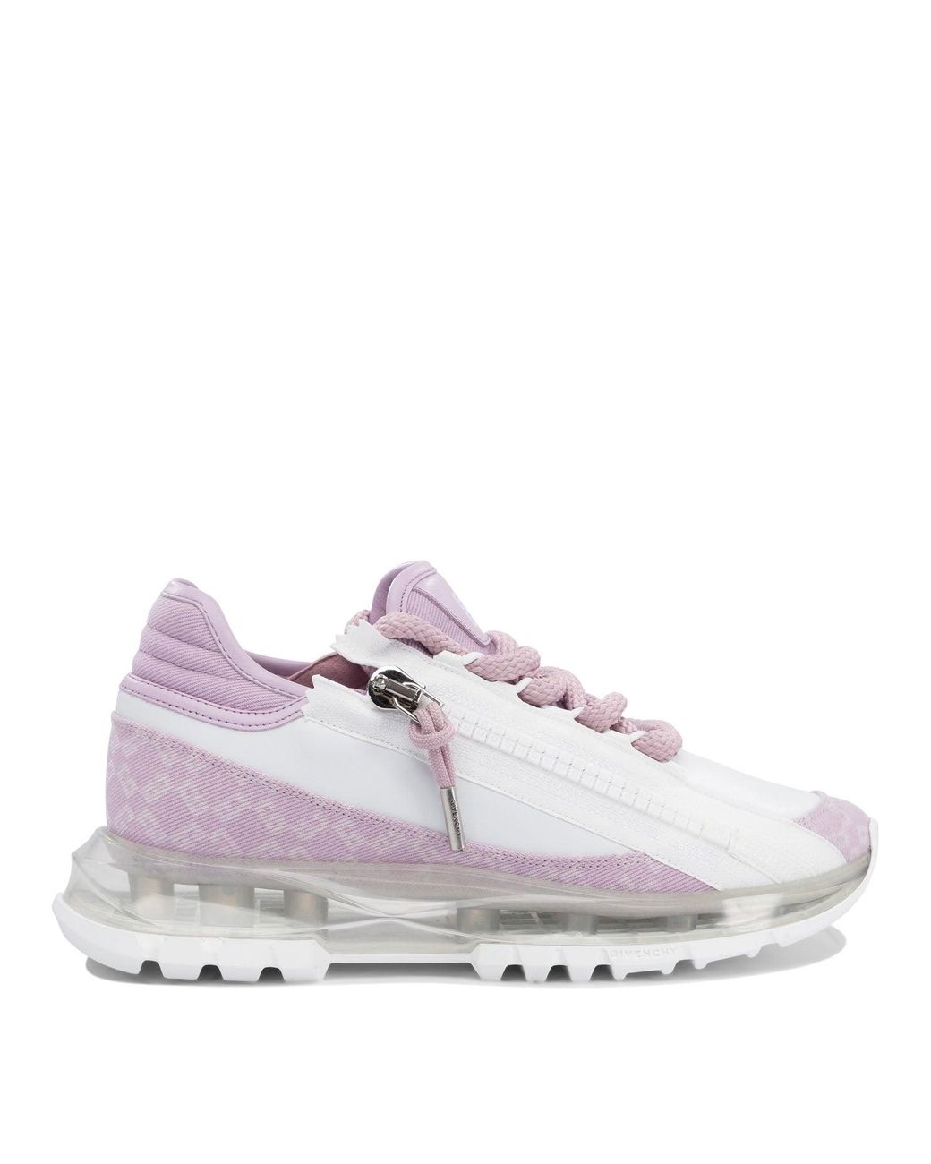Givenchy White Textile And Leather Sneakers