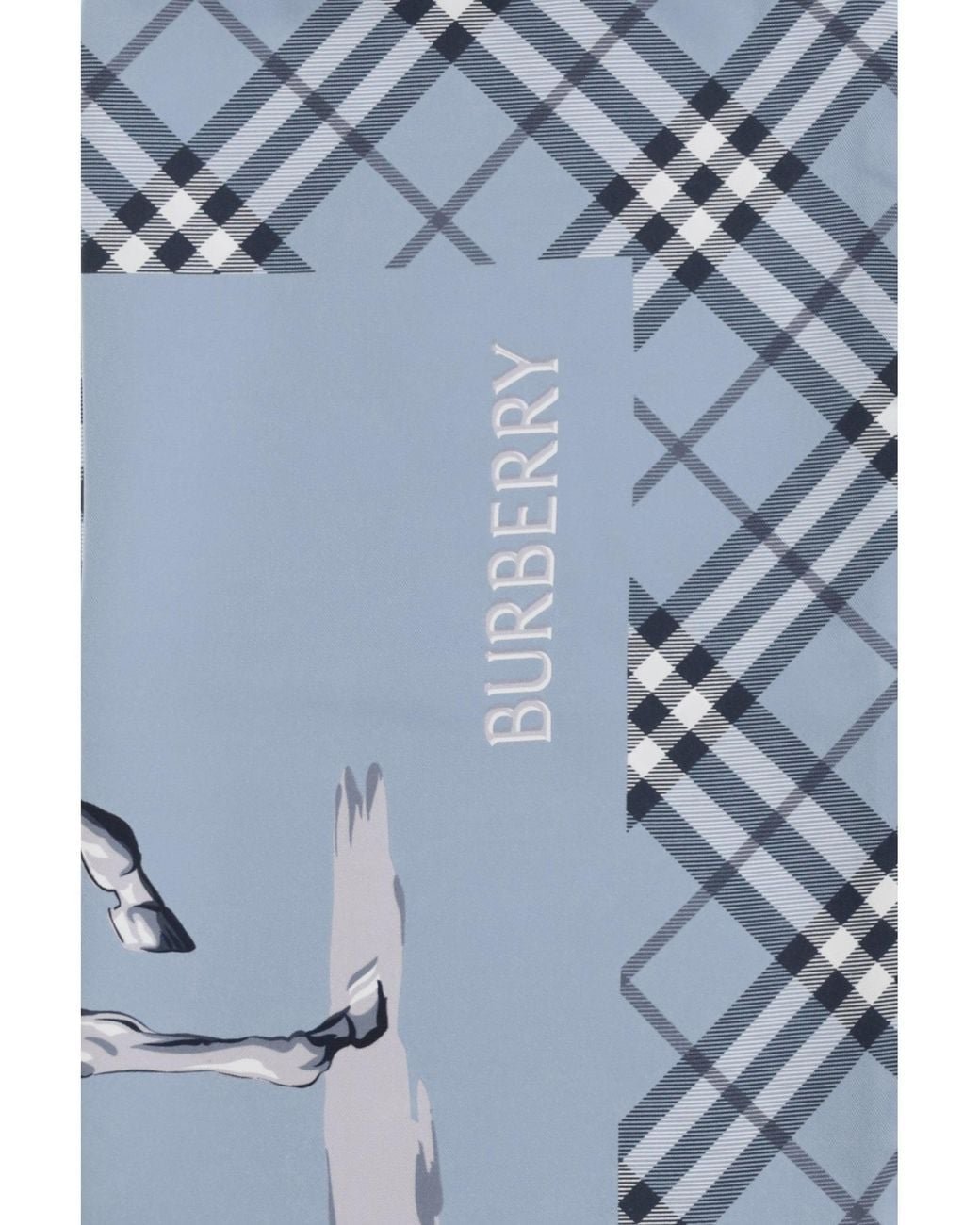 Burberry Blue Archive Knight Scarf for men