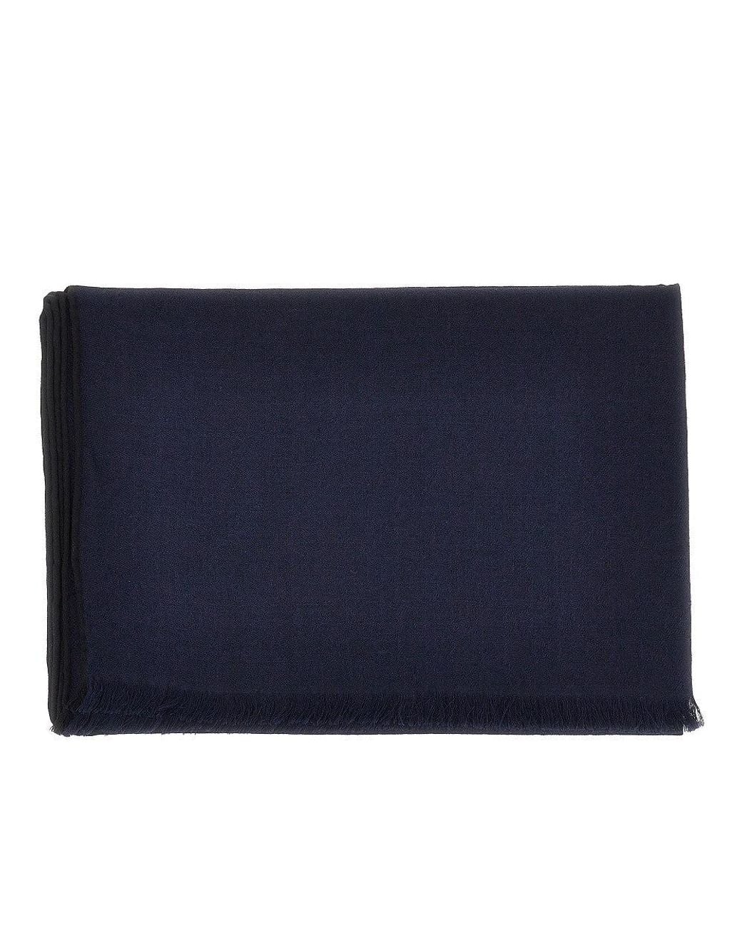Gucci Blue Jacquard Silk And Wool-Blend Scarf for men