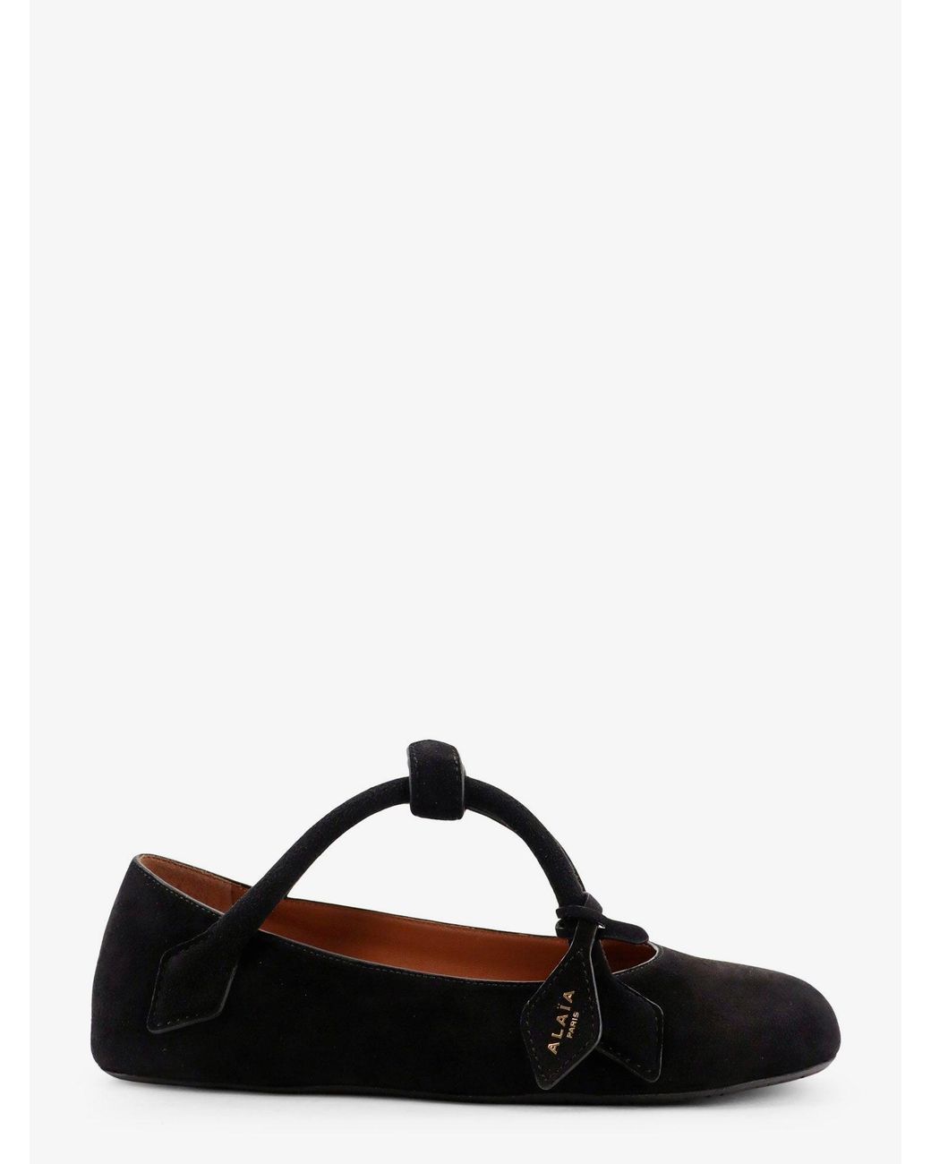 Alaïa Black Le Teckel Suede Ballet Flats