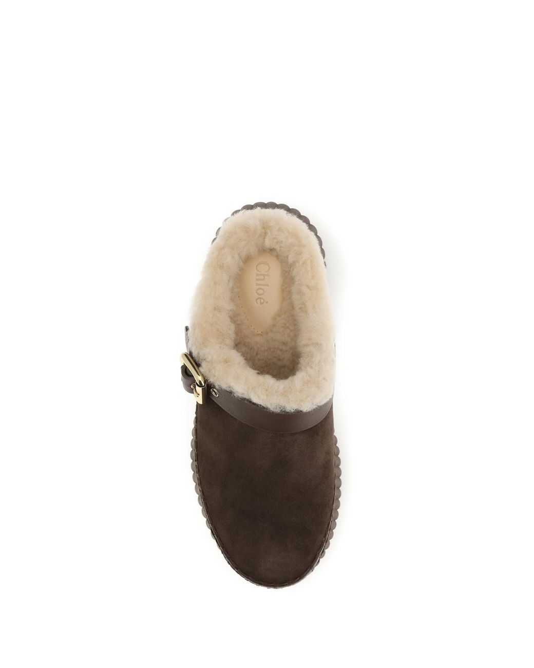 Chloé Brown Chloé Nama Wedge Mules