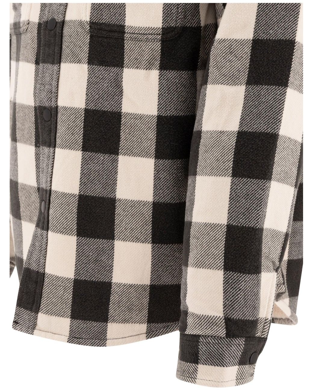 Stussy Black "Check" Overshirt for men