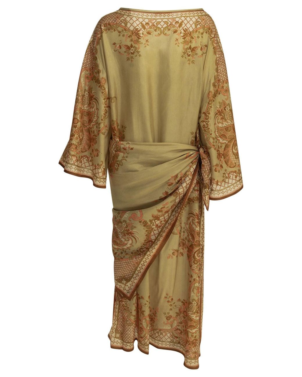 Zimmermann Natural Aster Draped Midi Dress