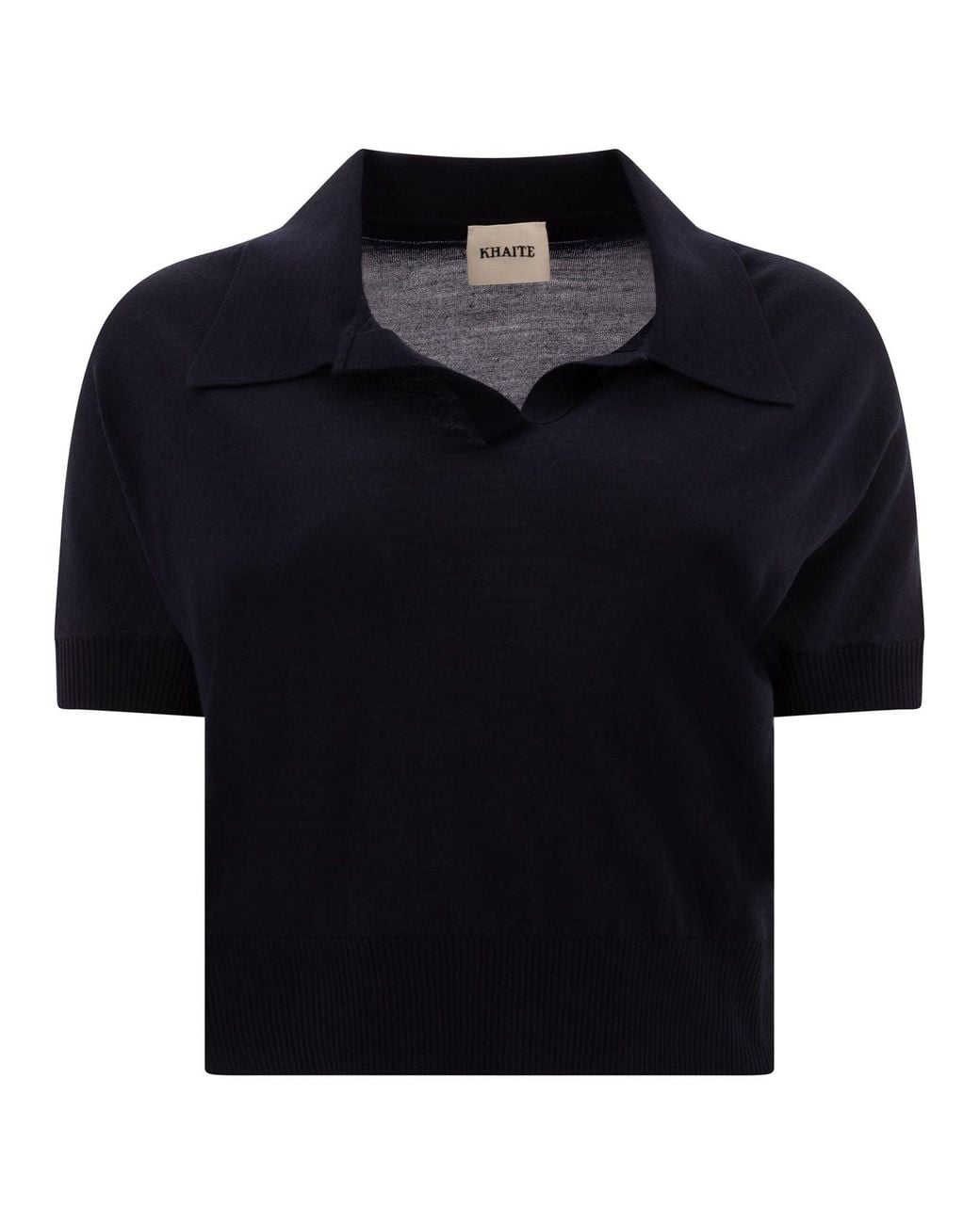 Khaite Blue Wool Shortsleeve Shirt