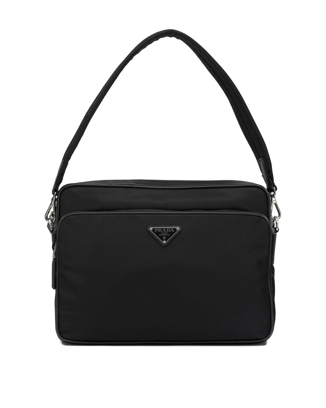 Prada Black Re-Nylon Medium Shoulder Bag for men