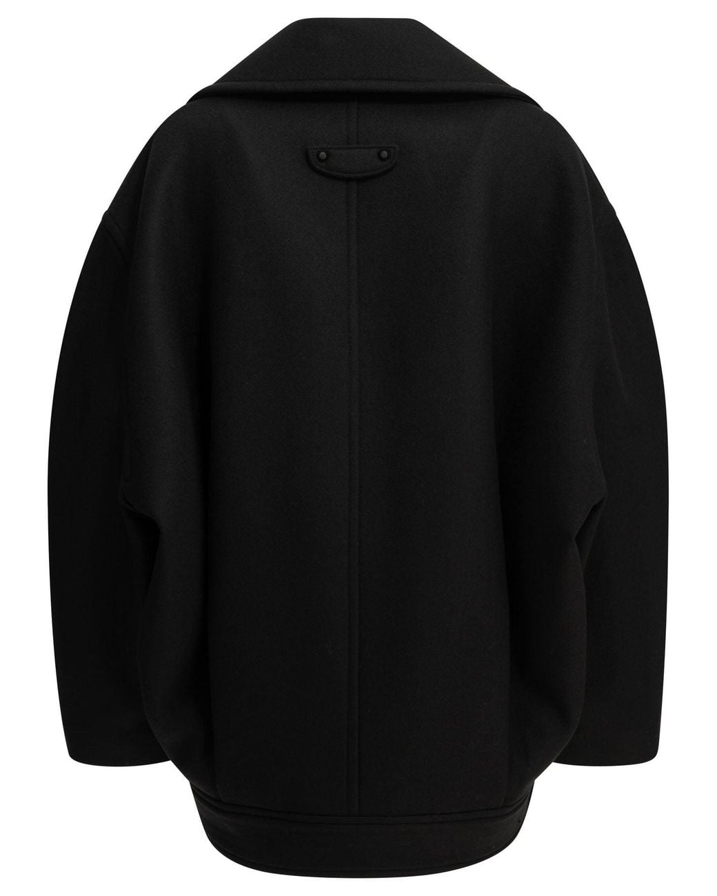 Balenciaga Black "Cocoon" Short Coat