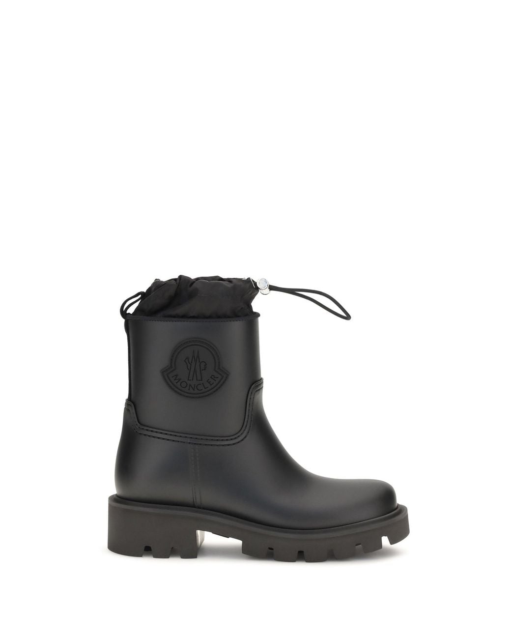Moncler Black Kickstream Rain Boots