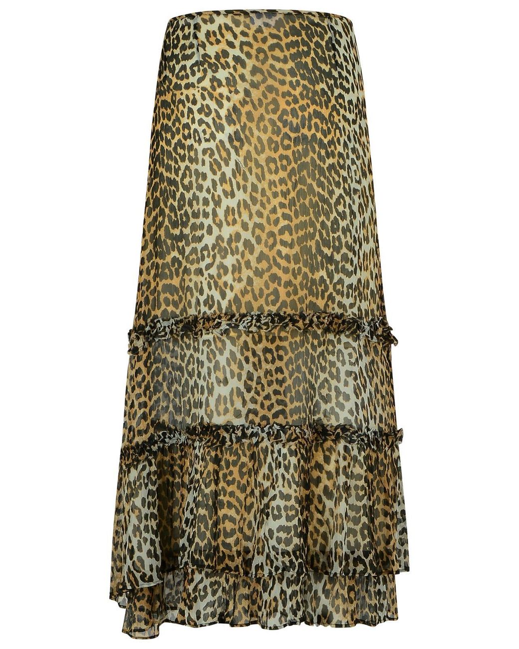 Ganni Green Long Skirt