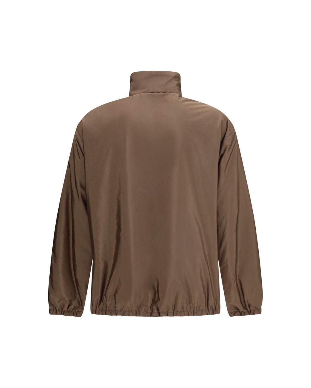 Prada Brown Re-Nylon Down Jacket Corteccia+Nero for men