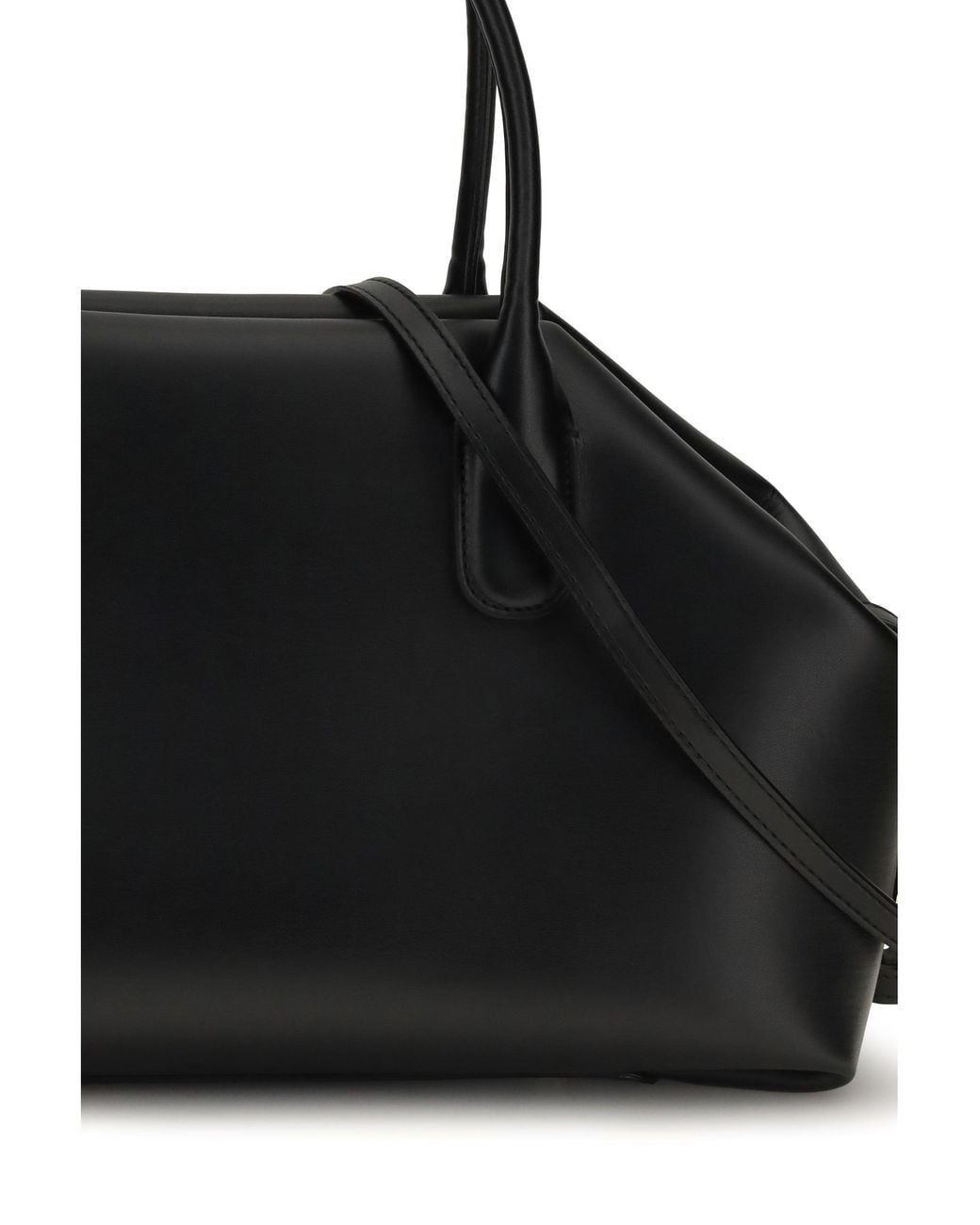 THEMOIRÈ Black Medium Talia Trank Shopping Bag