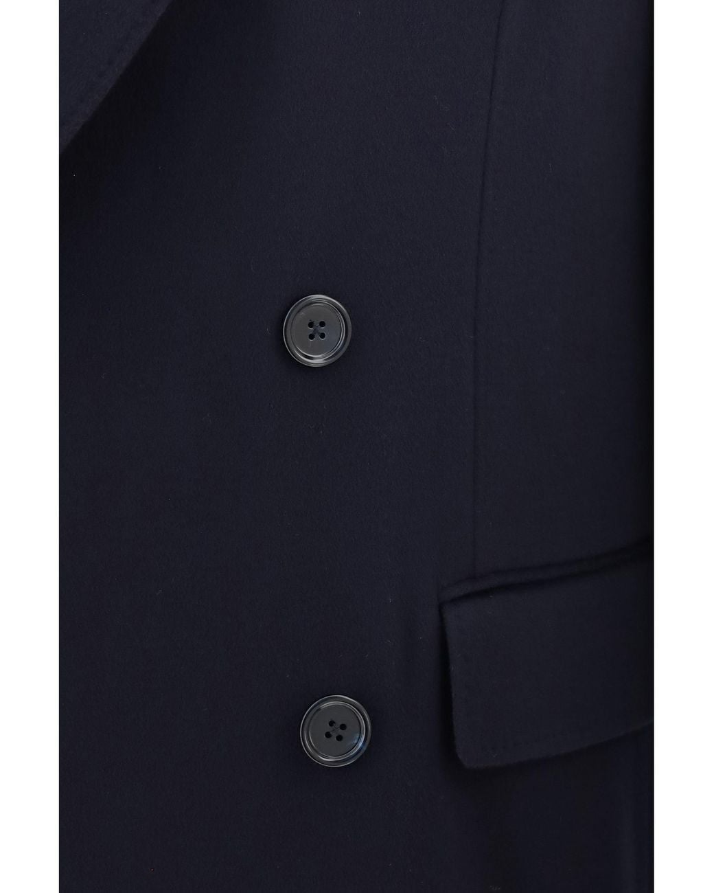 Dolce & Gabbana Blue Dolce & Gabbana Double-Breasted Wool Coat for men