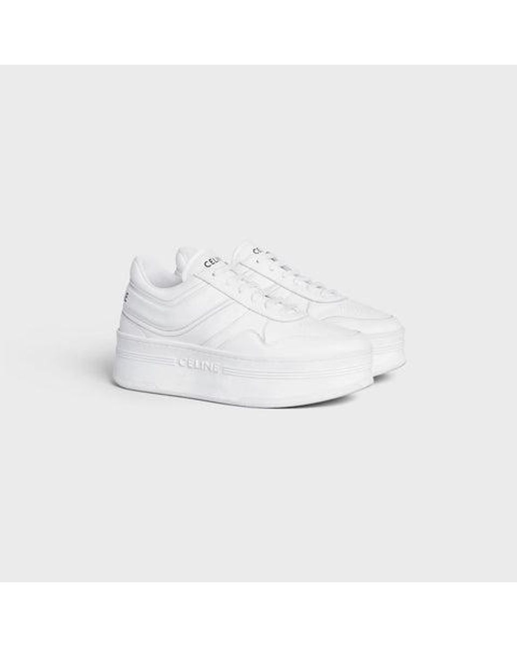 Céline White "Block" Sneakers
