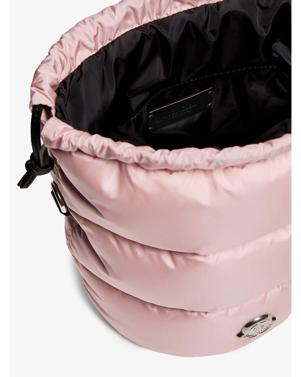 Moncler Pink Caradoc Nylon Bucket Bag