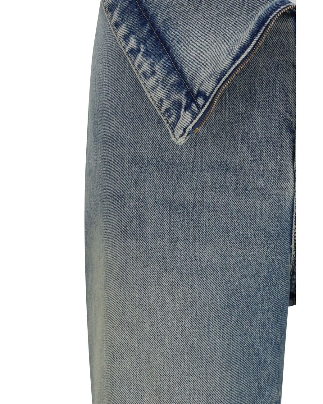 McQueen Blue High-Waisted Flared Jeans Royal