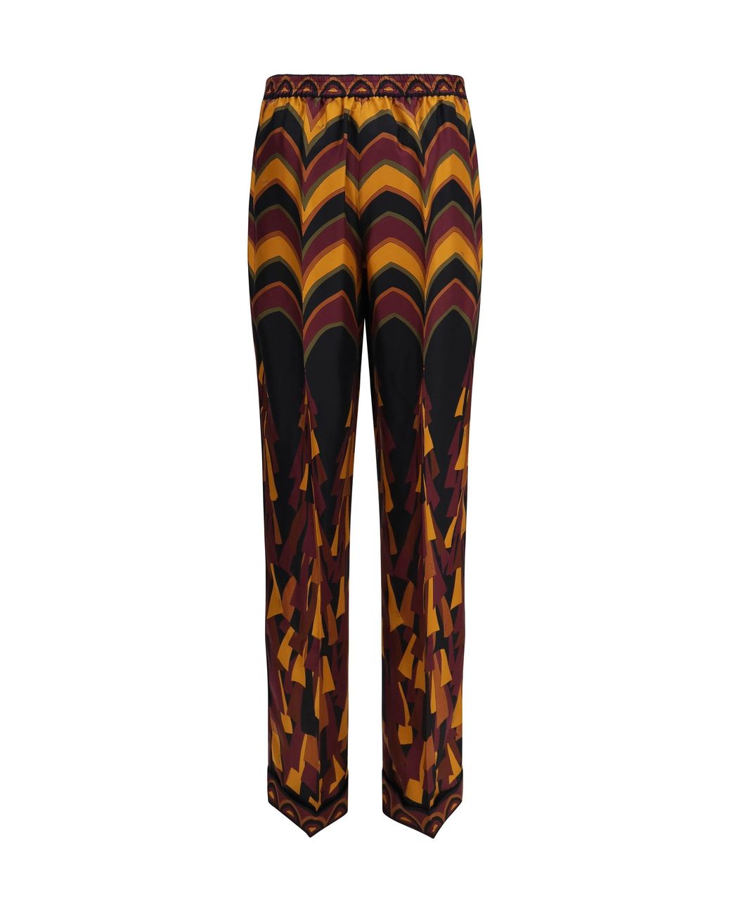 Emilio Pucci Orange Silk Pants