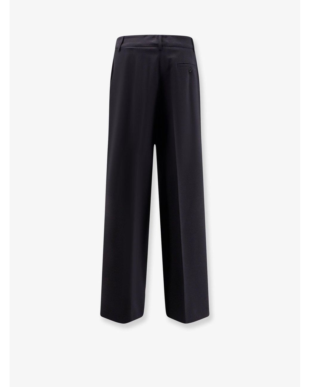 Aspesi Blue Wool Blend Trousers