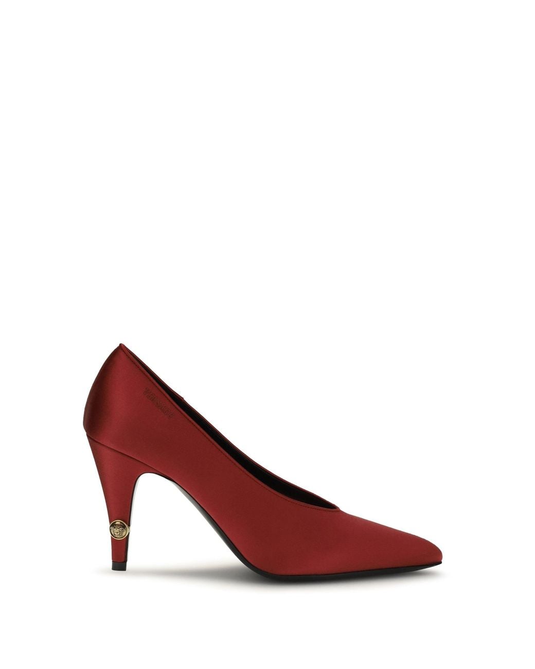 Versace Red Gianni Satin Pumps