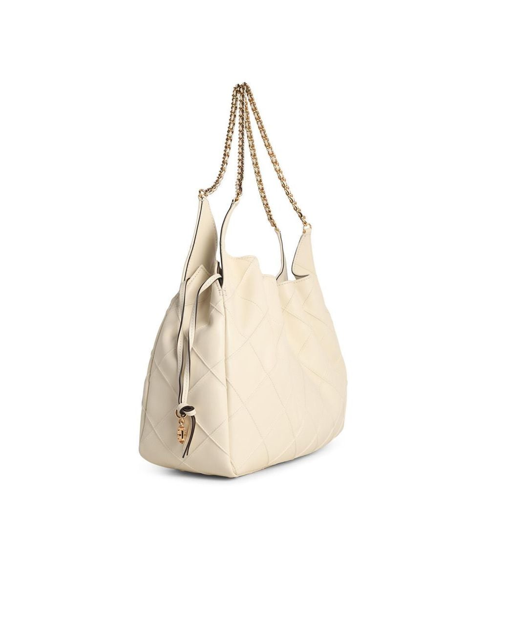 Tory Burch Natural 'Shopping Fleming Grande' Light Nappa Lear Bag