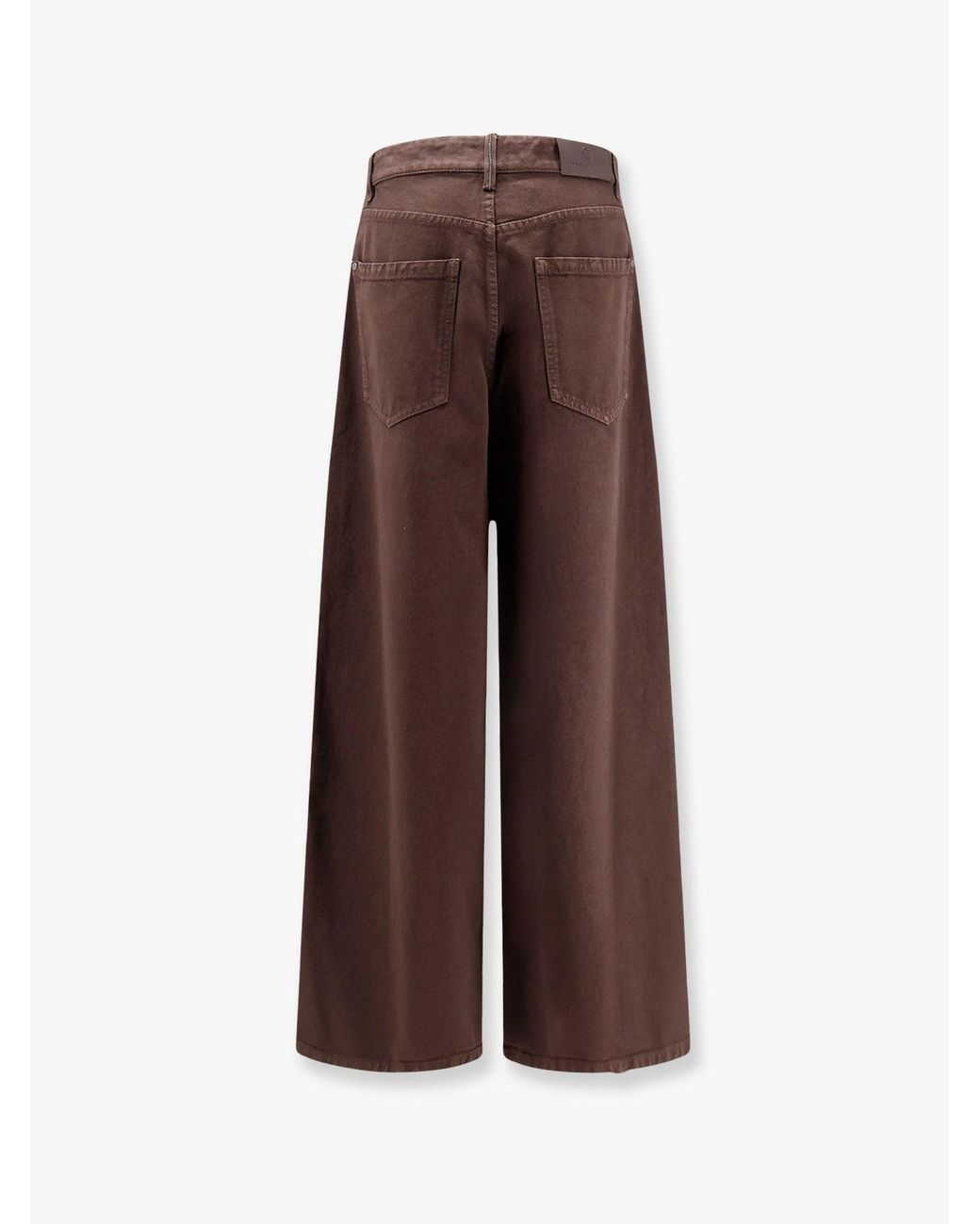 Brunello Cucinelli Brown The Relaxed Boyfriend Jean-Soft Barrel Leg
