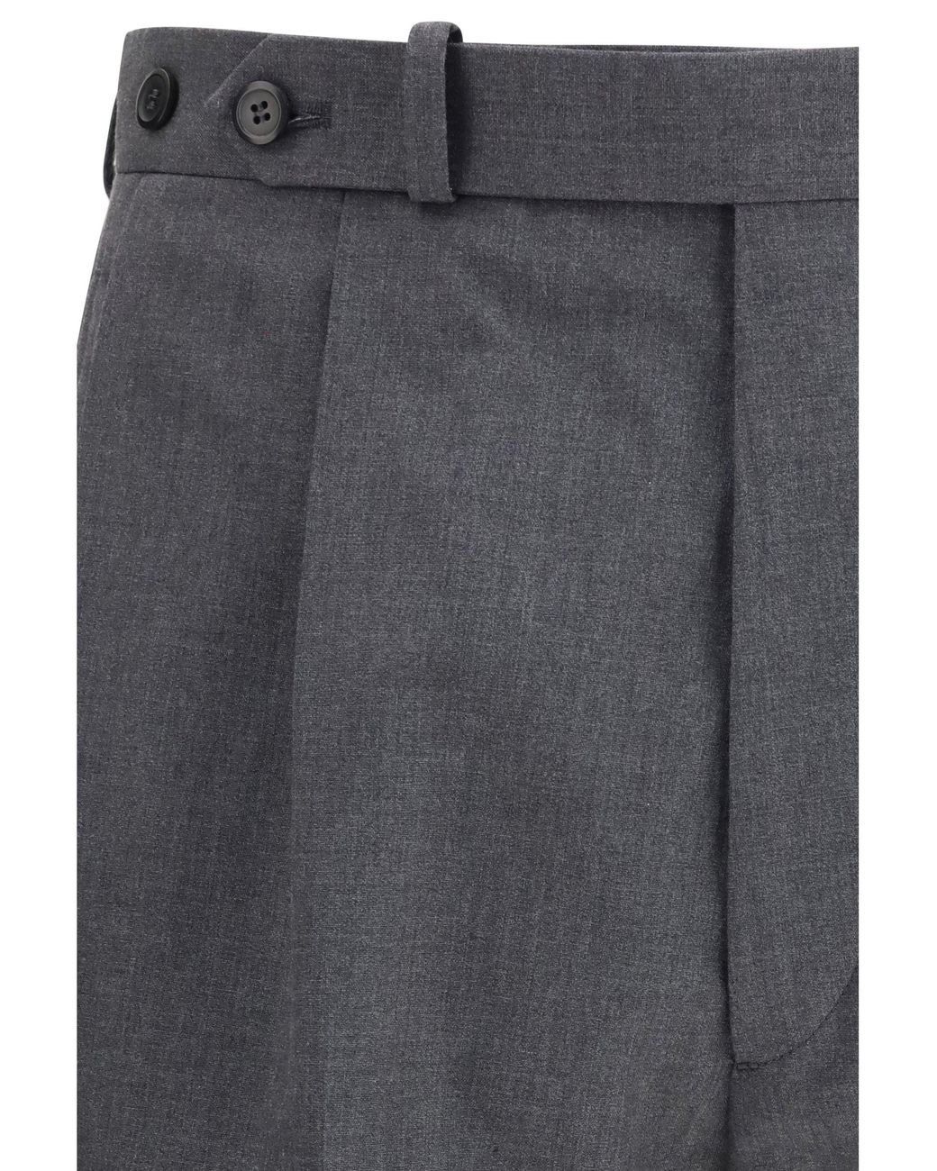 Prada Gray Wool Pants for men