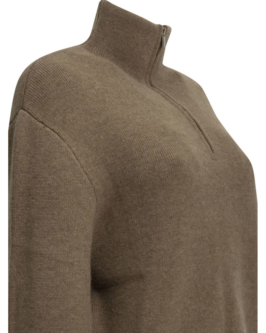 Almada Label Green Dana Half-Zip Sweater