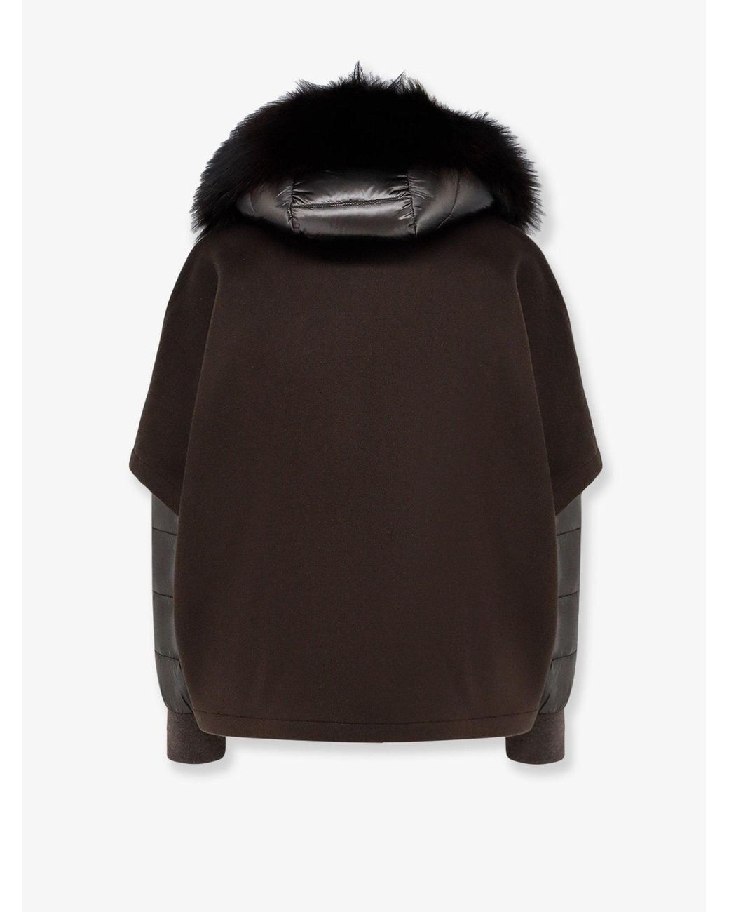 Moorer Black Pegaso A Wool Cashmere Down Jacket