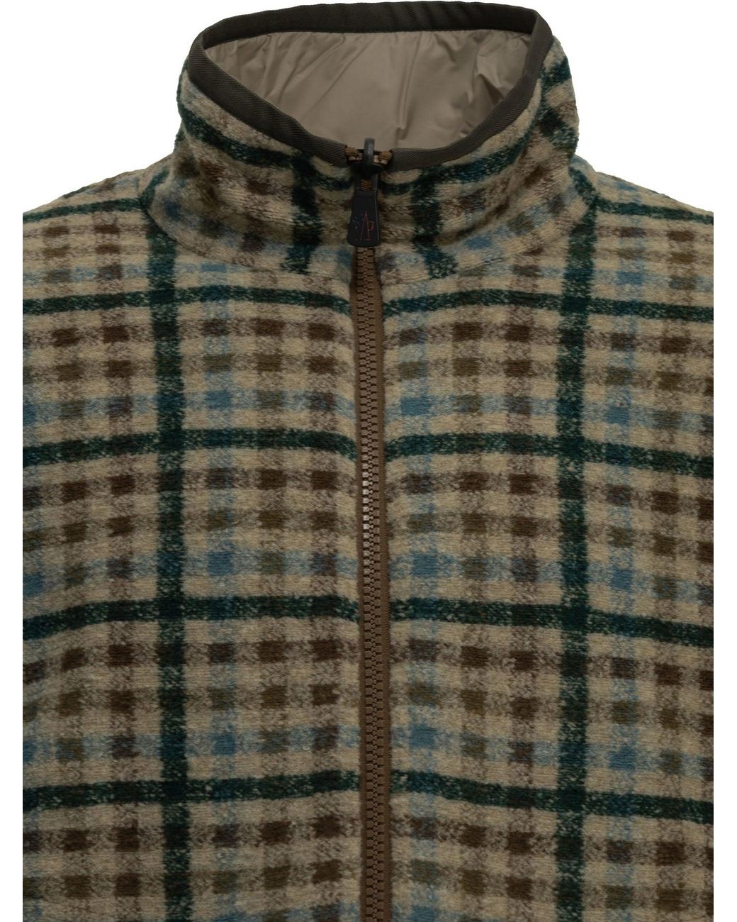 Moncler Green Reversible Fleece Jacket for men