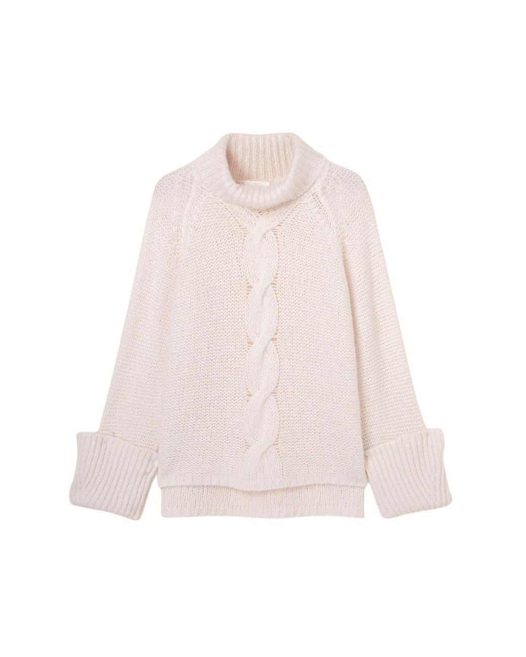 Fedeli Pink "Morganite" Turtle Neck Sweater