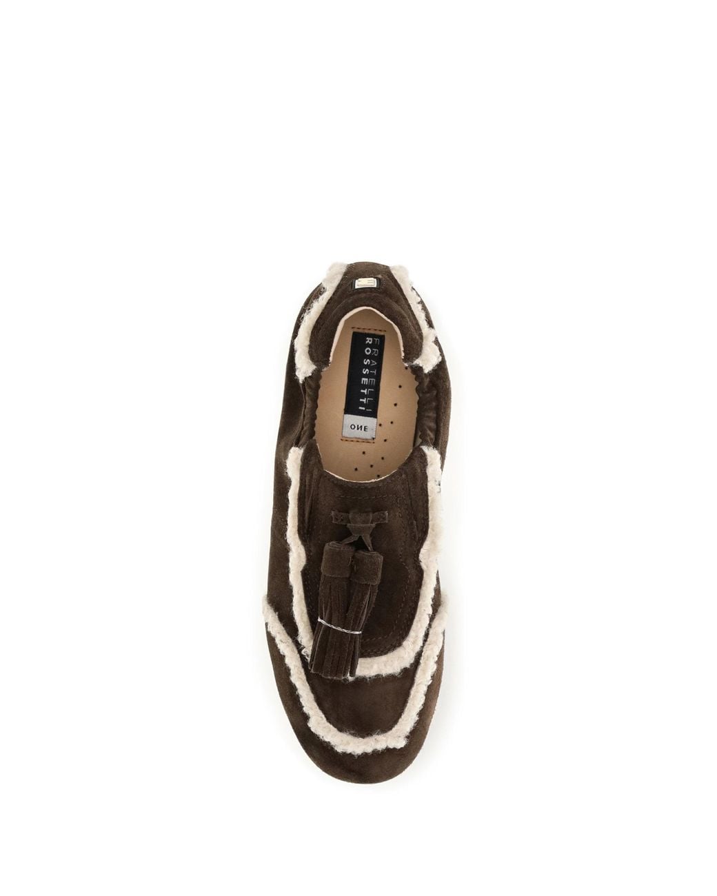 Fratelli Rossetti White Suede Slip-On Loafers Cacao