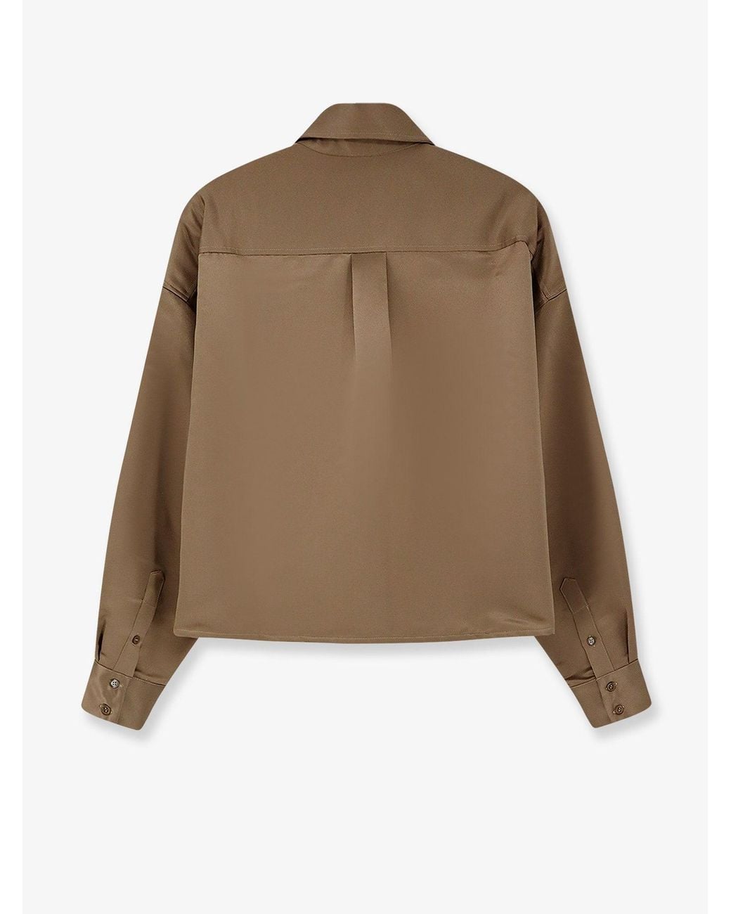 Frankie Shop Natural Boxy Shirt Arlen Satin