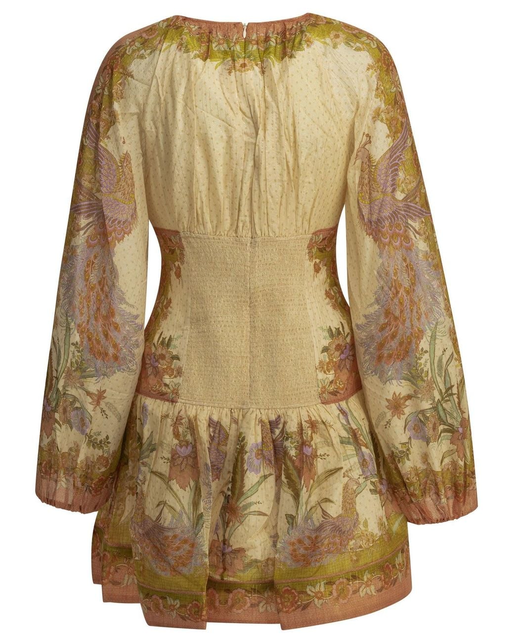 Zimmermann Natural "Indra" Short Dress